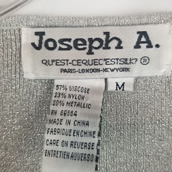 JOSEPH A. SILVER GLITTER AND BEADS TANK TOP - Picture 5 of 11